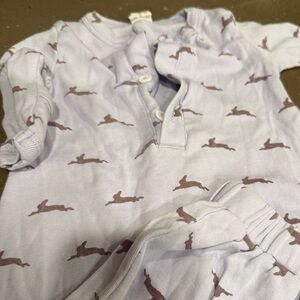 Kate Quinn Lavender Pajama Gown with Bunny Print